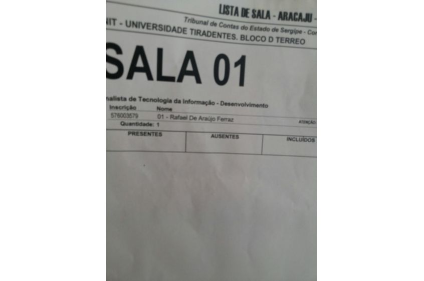 Registro fotográfico do concurso TCE 2015 Registro fotográfico do concurso TCE 2015