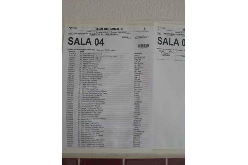 Registro fotográfico do concurso TCE 2015 Registro fotográfico do concurso TCE 2015