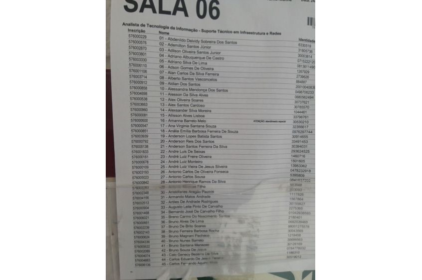 Registro fotográfico do concurso TCE 2015 Registro fotográfico do concurso TCE 2015