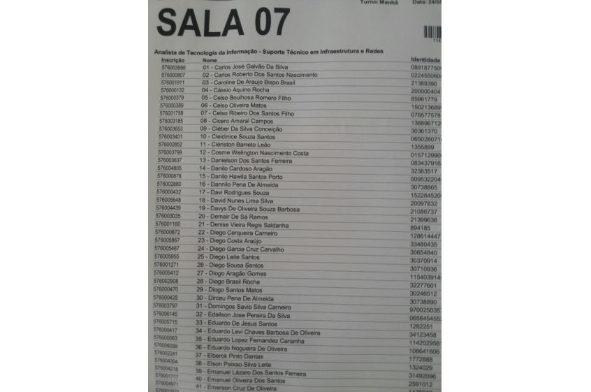 Registro fotográfico do concurso TCE 2015 Registro fotográfico do concurso TCE 2015