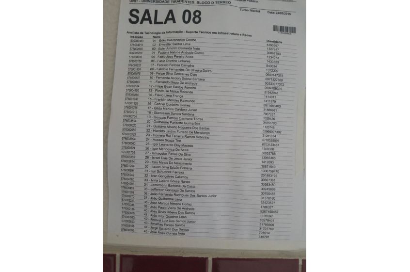Registro fotográfico do concurso TCE 2015 Registro fotográfico do concurso TCE 2015