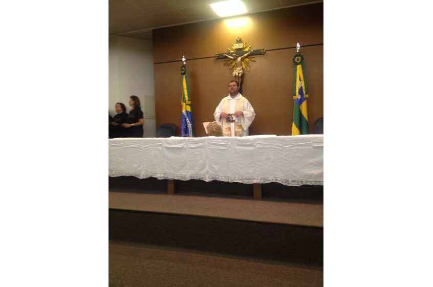 Celebração da Missa de Páscoa e dia das mães no TCE/SE Celebração da Missa de Páscoa e dia das mães no TCE/SE