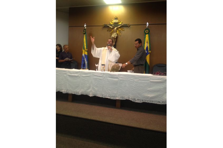 Celebração da Missa de Páscoa e dia das mães no TCE/SE Celebração da Missa de Páscoa e dia das mães no TCE/SE