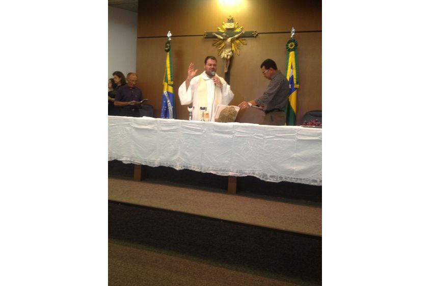 Celebração da Missa de Páscoa e dia das mães no TCE/SE Celebração da Missa de Páscoa e dia das mães no TCE/SE