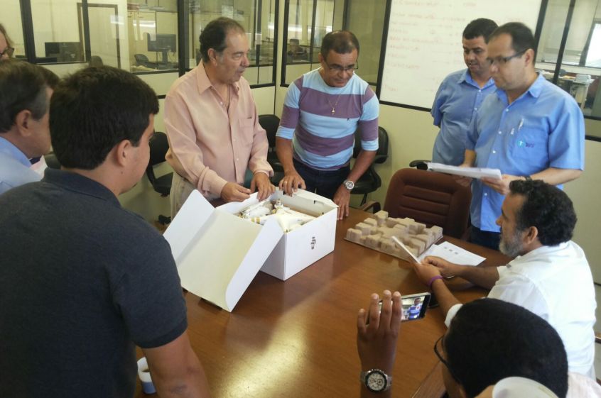 Recebimento do Drone - pelos técnicos Recebimento do Drone - pelos técnicos