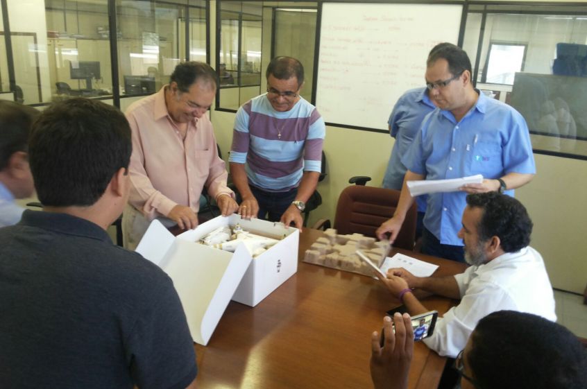 Recebimento do Drone - pelos técnicos Recebimento do Drone - pelos técnicos